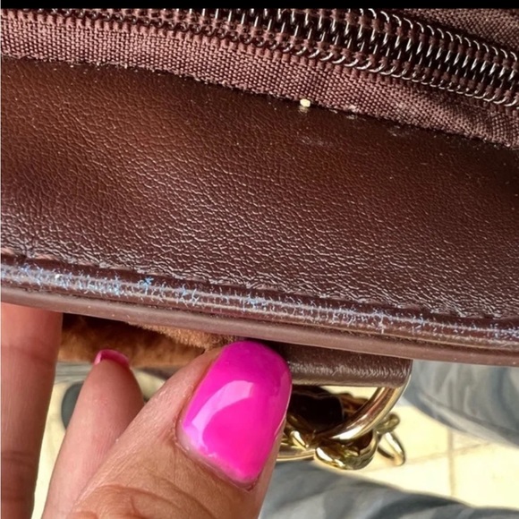 VINTAGE SHARIF Faux Fur Shoulder Bag/Satchel - Picture 7 of 12